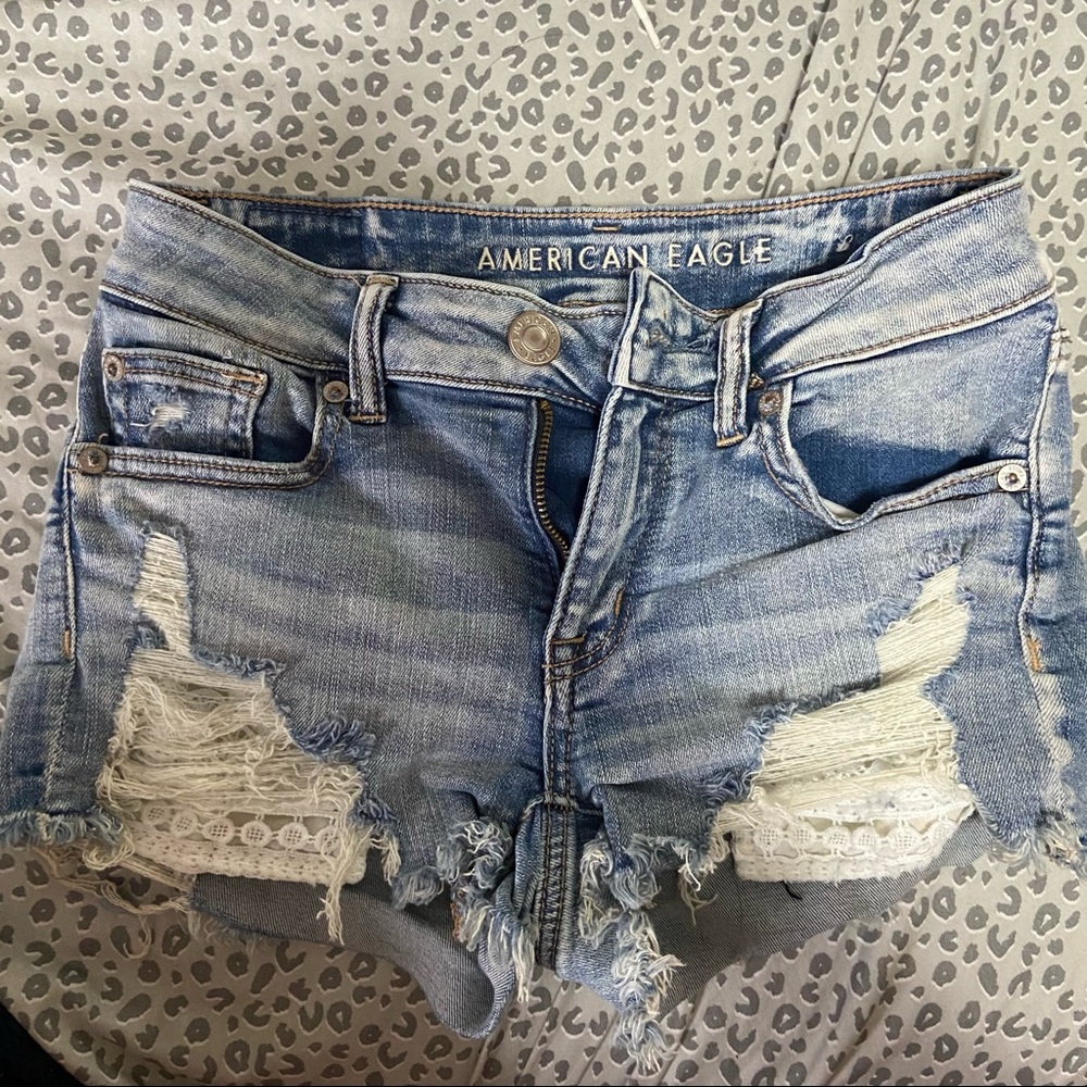 american eagle jean shorts